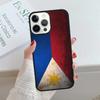 Ph Philippines Flag Plastic Black Phone Case For IPhone 18 17 Air 15 16 16e 14 13 12 11 Pro Max Coque PLUS mobile fundas