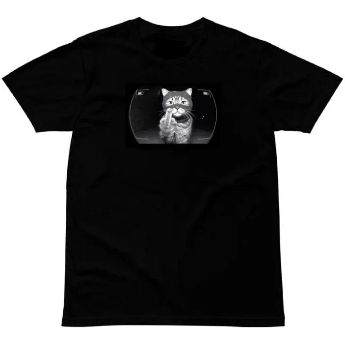 Thug Life Cat T-Shirt: Straight Outta the Alley - Unisex Tee L