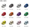 MKJP Custom Keychain Honda Stepwagon Hybrid RP5 Black Car Yellow Base Color