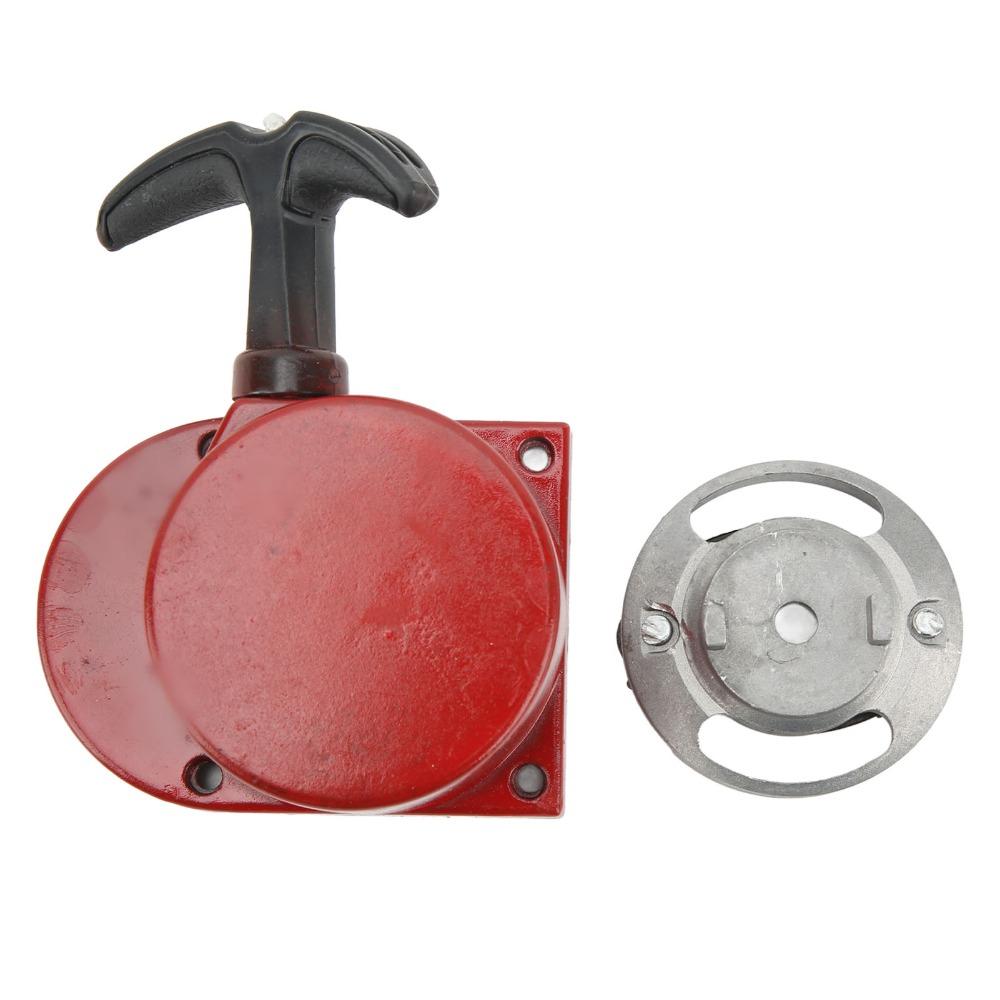 

Aluminum Hand Pull Starter 2 Stroke Low Noise Starter Pull Recoil Starter Motorized Bicycles червоний