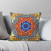 Kaleidoscope Mosaic Spanish Pillowcase Polyester Linen Velvet Printed Zip Decor Pillow Case Car Cushion Cover