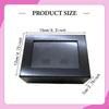 Box with Presentation Stand, Holder, Jewelry Organizer, Wooden Surface Smooth PU Coating,