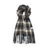Scarf female Korean version versatile high sense showing white grid new autumn and winter student couple atmosphere fashionable warm scarf
