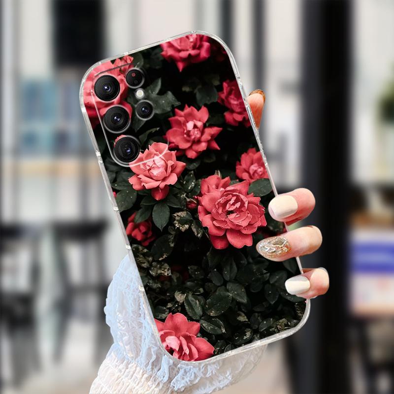 Clear Case For Samsung S25 S24 S23 S22 Ultra 5G Transparent Soft TPU Silicone Phone Cover For Galaxy S22 5G Protective Fundas