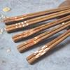 Ru Han Cartoon Wooden Chopsticks Set