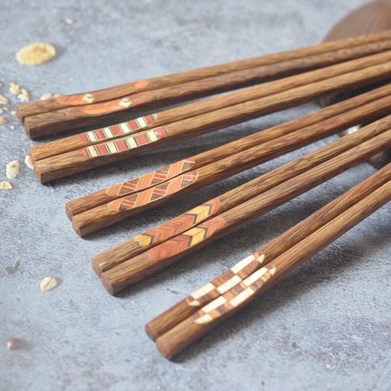 Ru Han Cartoon Wooden Chopsticks Set