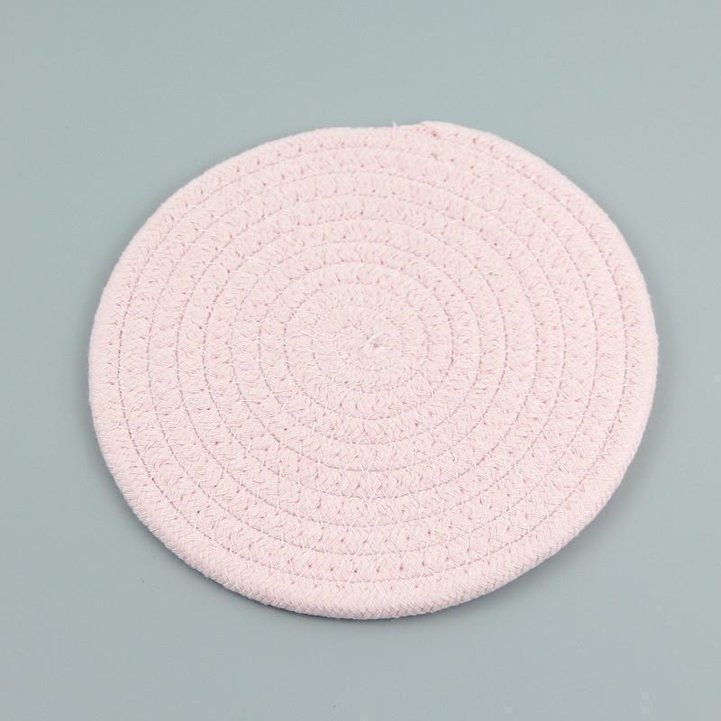 Abay Cotton Woven Round Placemat & Coaster Set