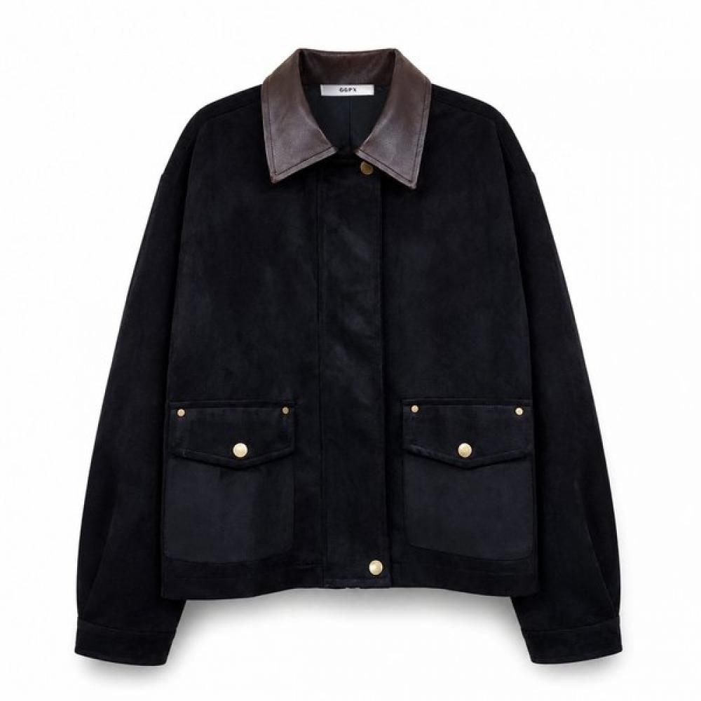 GGPX New York Vegan Leather Suede Jacket Gq8jk019f