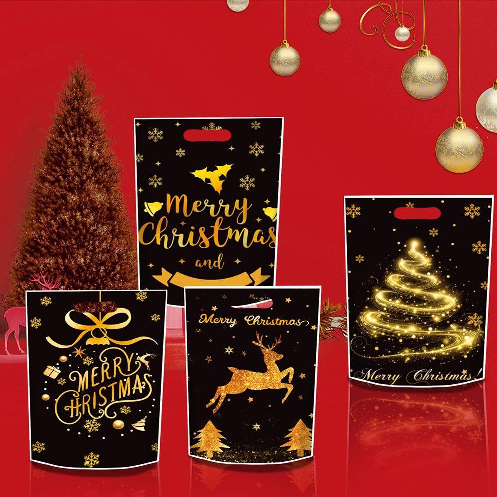 50Pcs PP Christmas Candy Bag Cartoon Style Christmas Gift Bag  Christmas Party