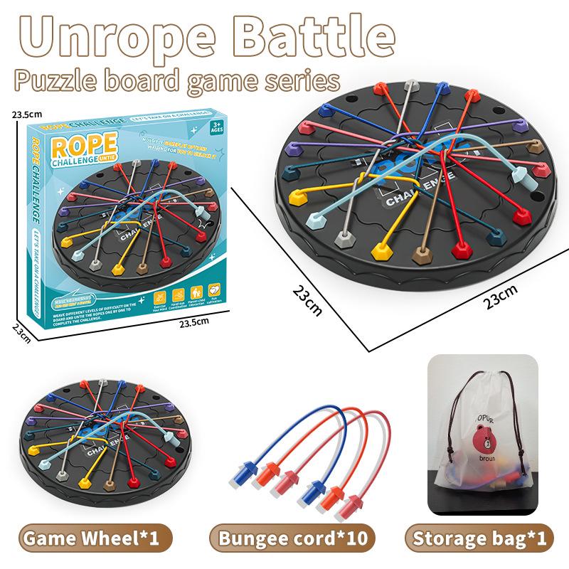 Unknotting Challenge: Children's Educational Tabletop Game for Logical Thinking & Parent-Child Interaction.