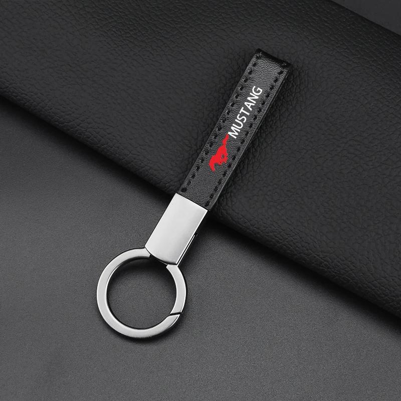 Car Sticker Hot For Ford New Metal 3D Car Keychain Running Horse Emblem Badge KeyChain Keyring Key Chain for Ford Mustang Shelby