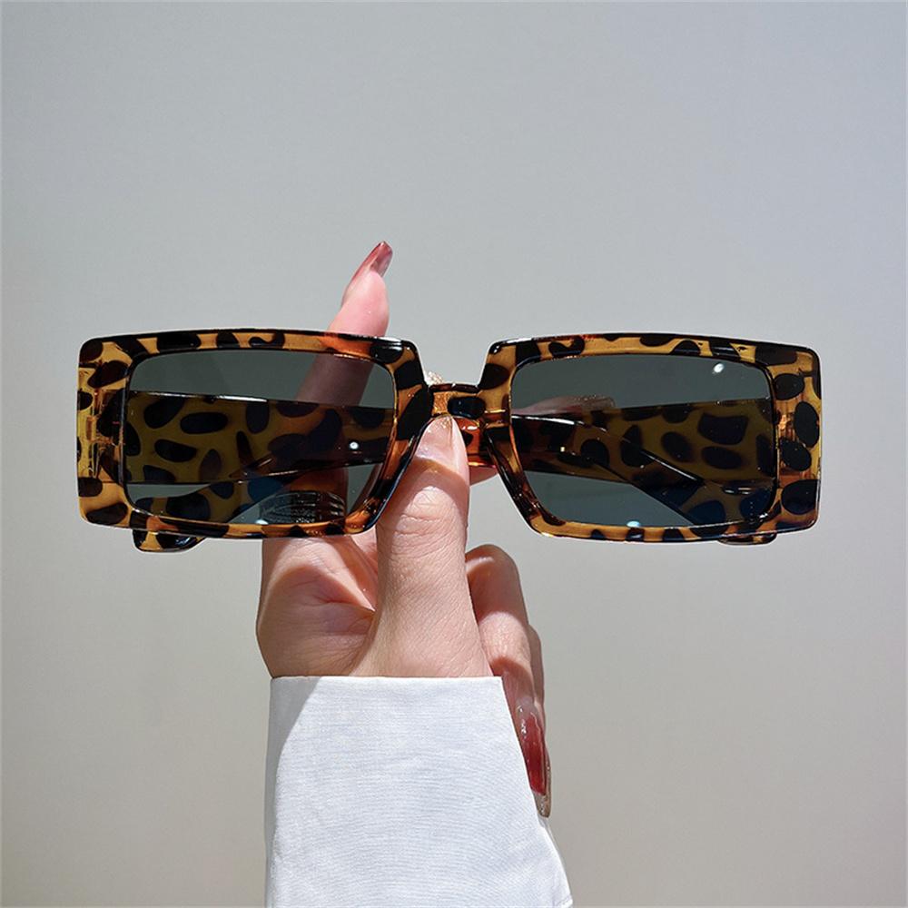 fashion Rectangle Frame Sunglasses for women men Vintage Narrow Square Frame Sun Glasses Outdoor UV400 Eyeglasses Goggles