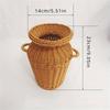 1An Imitation Rattan Vase Tall Cane Flower Vase Vine Flower Pot Rattan Woven Vase Rattan Woven Vase Floor Vase Vase