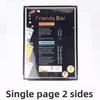 Foldable PVC Transparent Menu Cover Metal Corners Menus Price Display Book  Bar Cafe