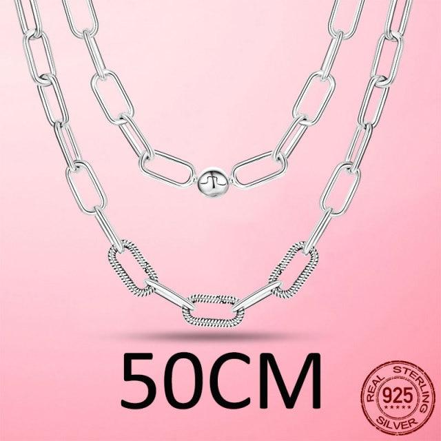 Распродажа Ожерелье с подвеской Me Цепочка-звено Цвет тон ссылка Цепочка Женское ожерелье с подвеской Подвески Me Ожерелье с подвеской на цепочке Тонкое ювелирное изделие 45 см 50 см Модная цепочка