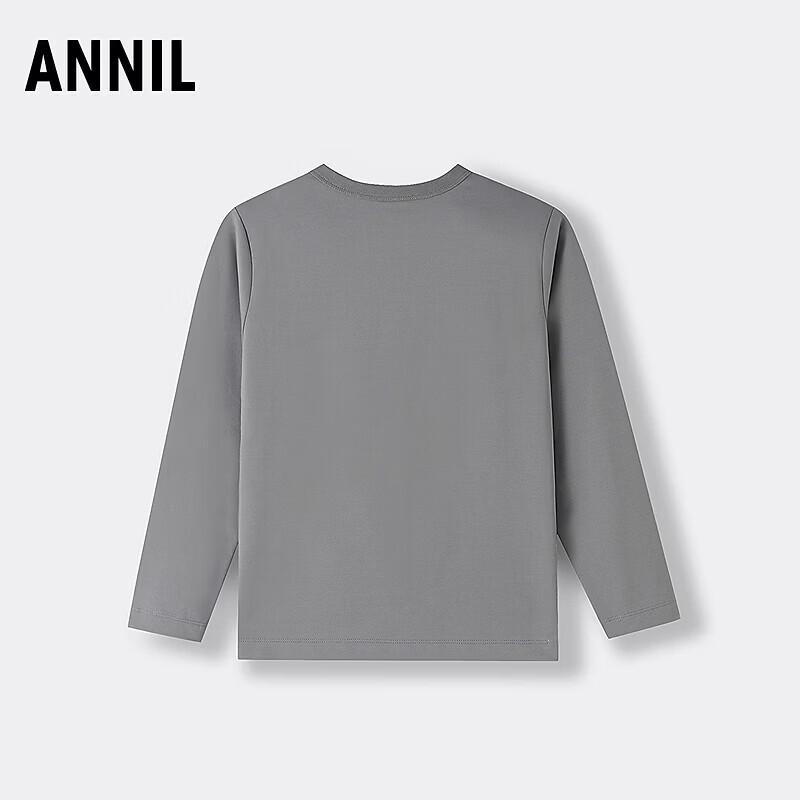 Annil Kids  Unisex Round Neck Long Sleeve Knit Shirt 140