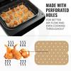 50Pcs Air Fryer Disposable and Convenient Baking Paper Non-stick Oil Absorbing Perforated Air Fryer Lining Baking Tools