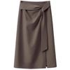 Elegant & Versatile Irregular Slit Midi Skirt for Women - Spring/Summer 2025