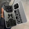 Cute Black Lace Case for Xiaomi Mi 11 Lite 13T 12T Pro Back Phone Cover