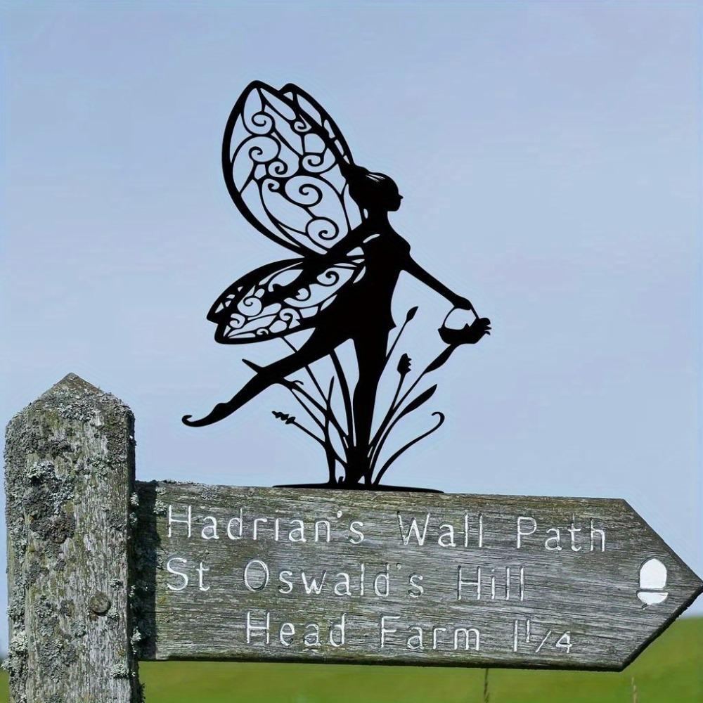 Metal Fairy Mailbox Topper Custom Garden Decorative Pediment Personalized Home