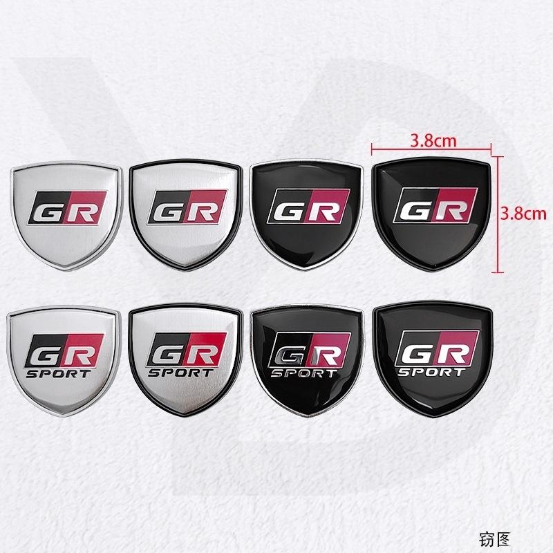 1Pc 3D Metal Emblem Car Body Window Badge Sticker Decal For G/R Sport Gazoo Racing Yaris 86 Corolla Hilux G/R Accessories