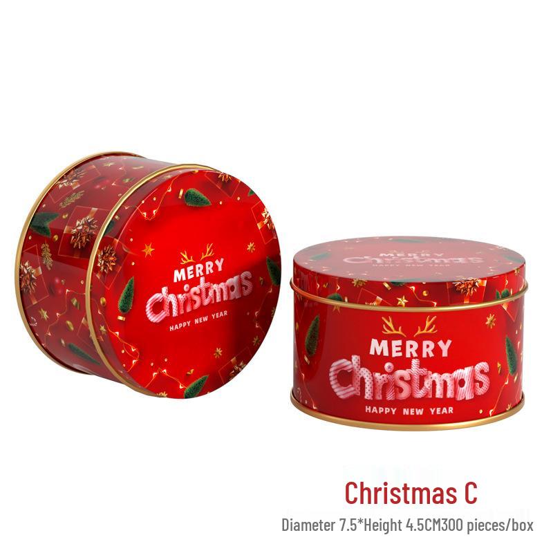 2024 Christmas Rectangle Tin Box Gift Packaging for Candy