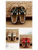 2025 Spring Women's Ethnic Style Linen Embroidered Low-Top Flats