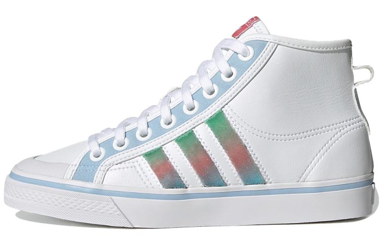 Adidas Nizza Hi  White Blue Green  Women s GZ2796 36