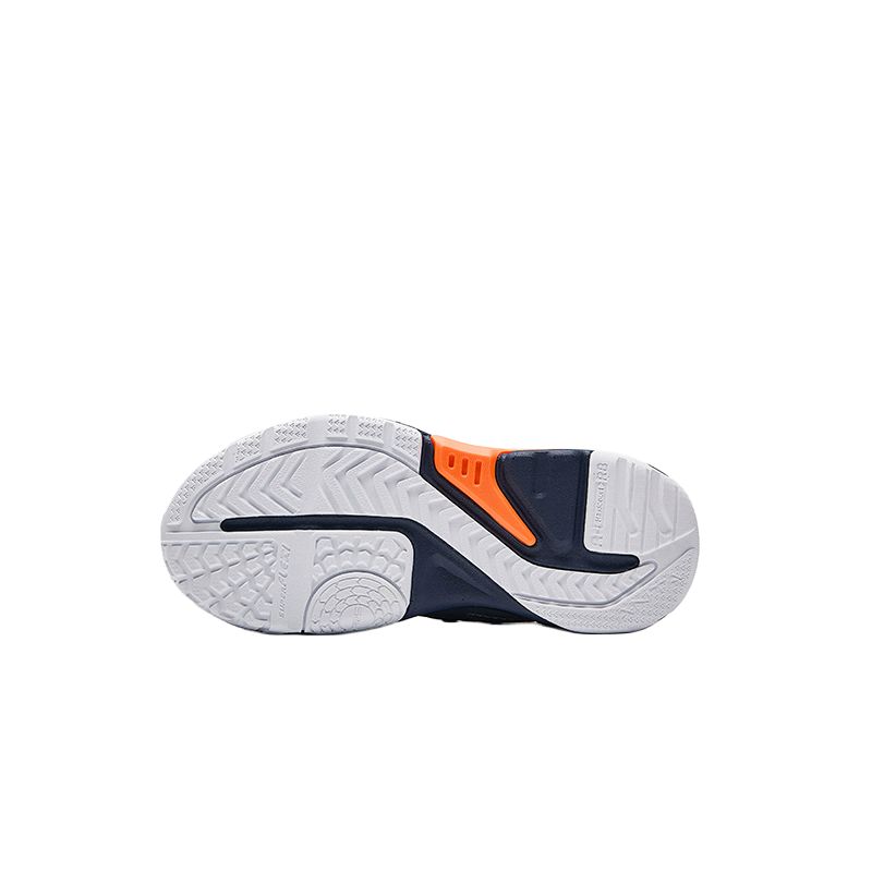 Anta Kids Synthetic Leather Fashion Versatile Lightweight Non-Slip Wear-Resistant Low-Top Running Shoes Kids Sneakers Blue Green A12449937N-2