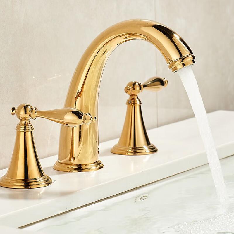 MDNG Black 3-Hole Basin Faucet Set