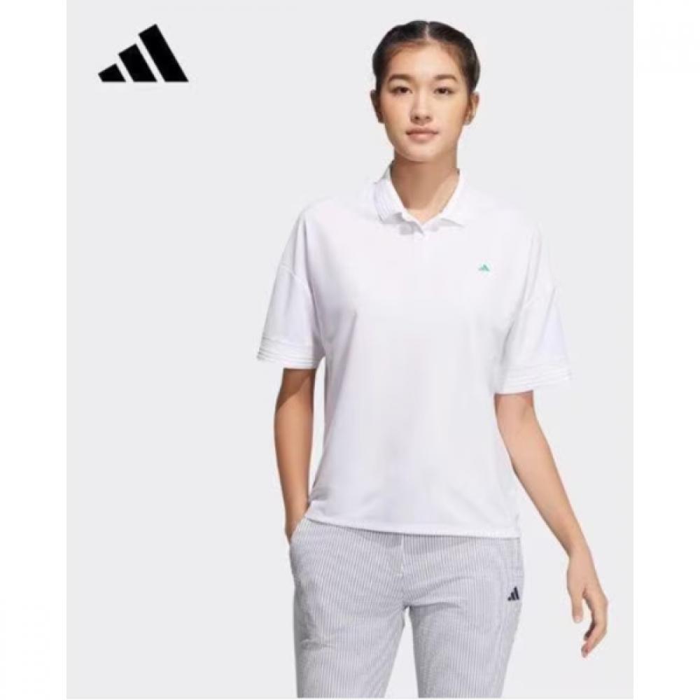 

Adidas Гольф SS Женский S Короткий рукав Carati Aeroready Polo Ht0031 White/L