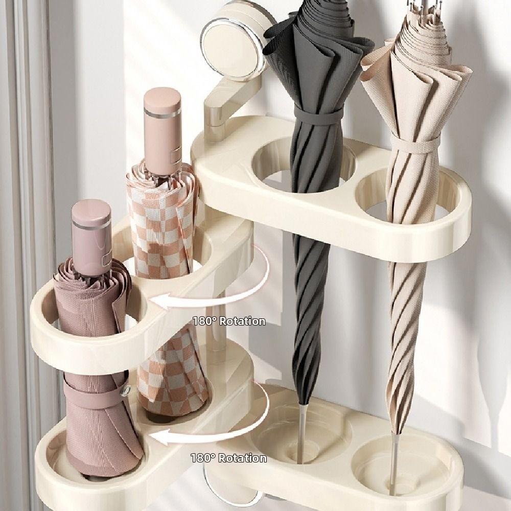Creative Umbrella Storage Rack Suction Cup Umbrella Organizer Shelf  Door