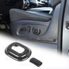 Black Grain ABS Seat Adjustment Button Cover Trim For Nissan Titan 2016-2024