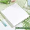 Retro Square Grid Flip-Open Loose-Leaf Student Notepad