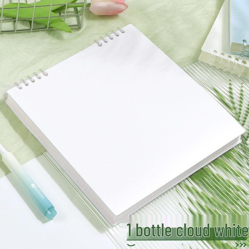 Retro Square Grid Flip-Open Loose-Leaf Student Notepad