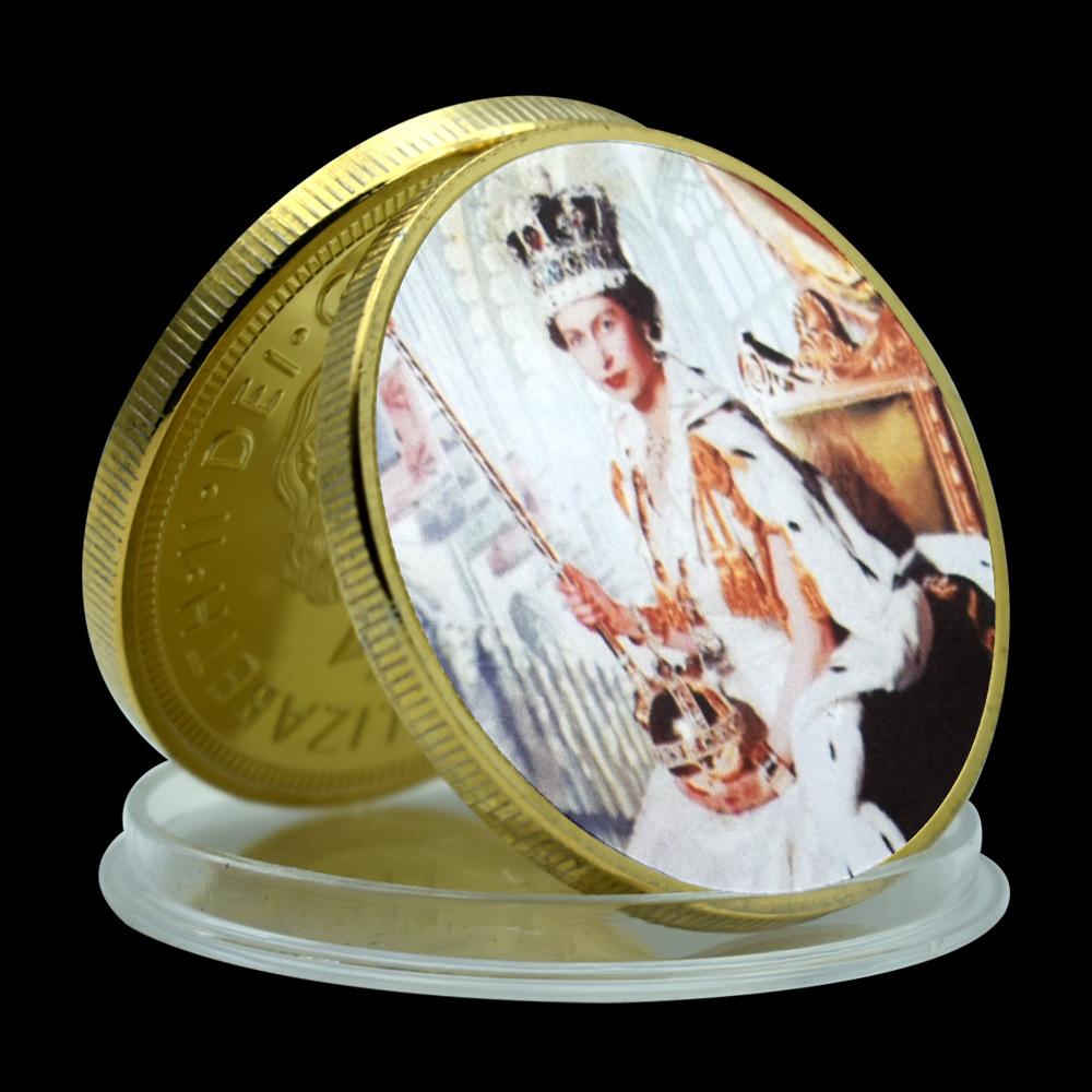 Queen of England, Elizabeth II, Metal Commemorative Coins, 5 Styles, Classic Challenge Coins, Essential Collection for Fans
