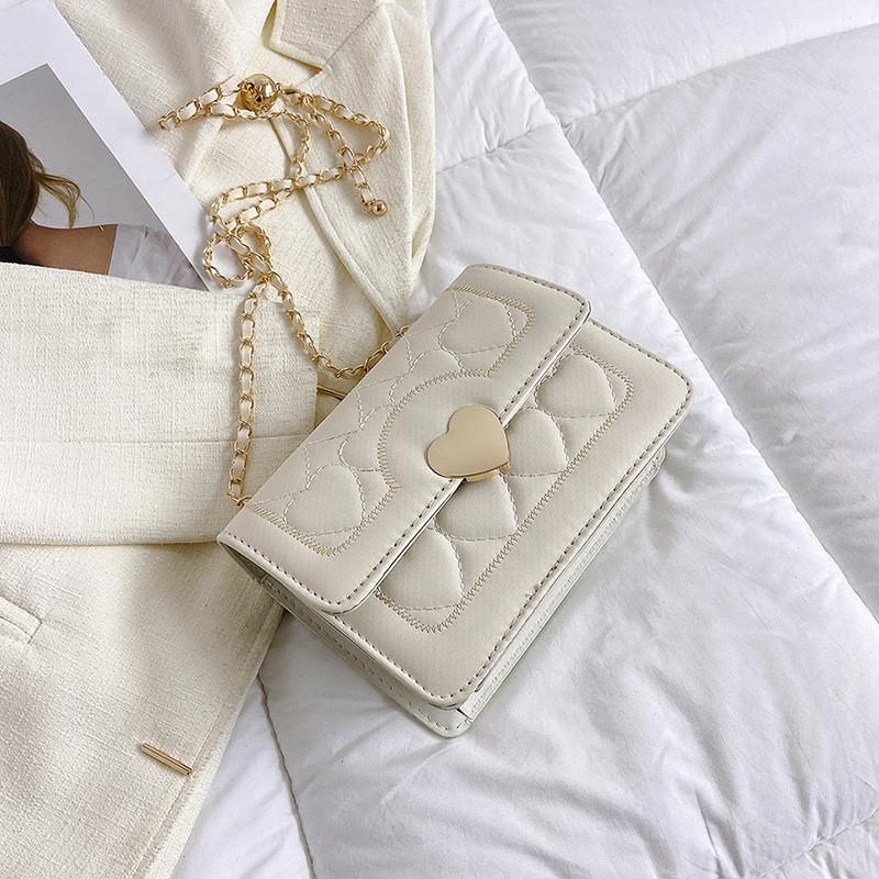 Trendy Minimalist Casual Crossbody Bag With Popular Contrast Stitching белый