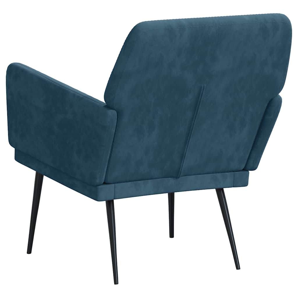 Armchair Blue 62 X 79 X 79 Cm Velvet