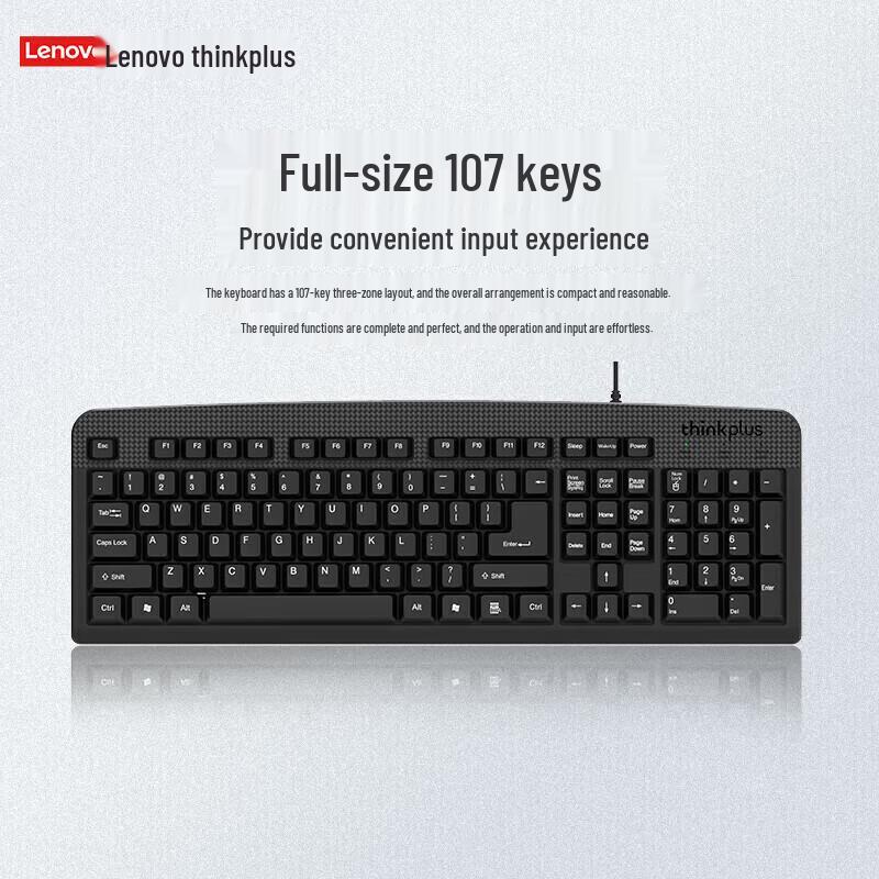 Lenovo Thinkplus KM130-Pro Wired Keyboard & Mouse Combo
