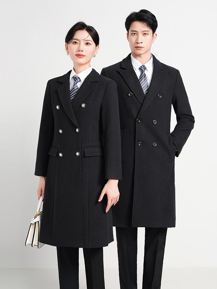 

Women s Quilted Wool Coat - Autumn/Winter Workwear for Hotel & Bank Managers L
