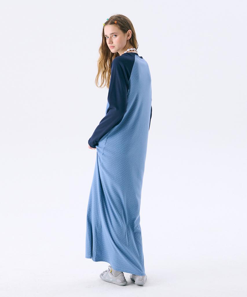 Jun Jun Space Raglan Long Dress_Blue