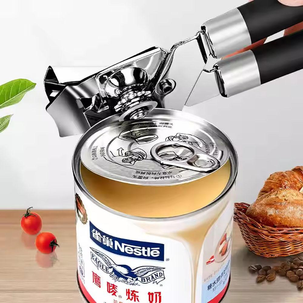 Professioneller manueller Dosenöffner, Biergriff Edelstahl multifunktionaler Flaschenöffner, Seitenschneidende Dose, Flaschenöffner, Kitc