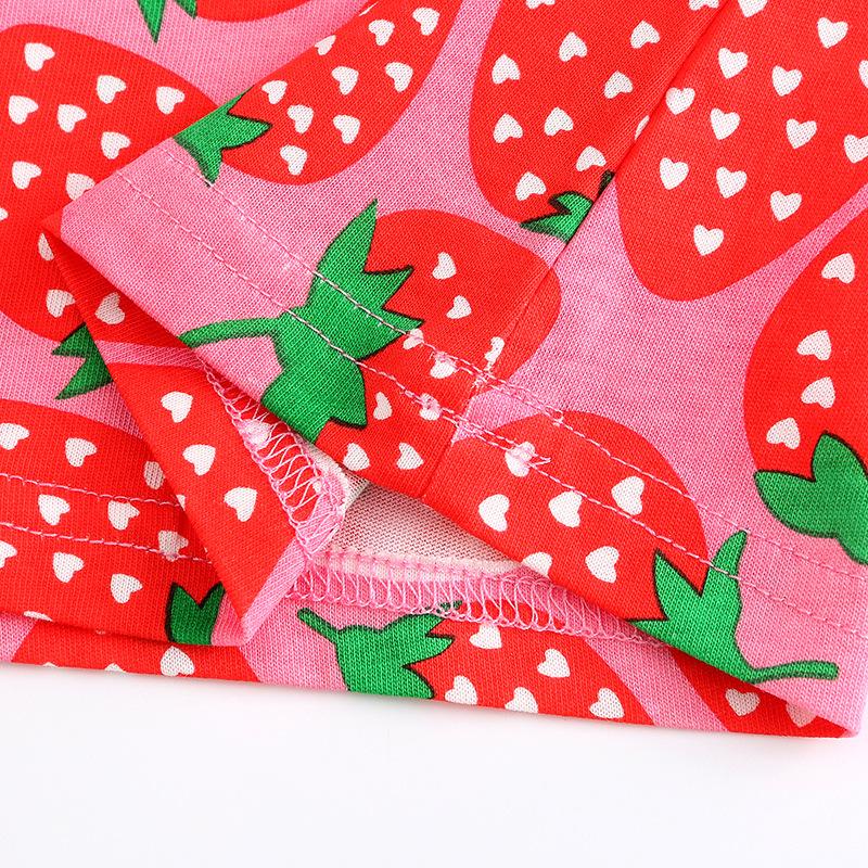 2024 Children Clothing Girls Dress Summer Fashion Cartoon Print Princess Dress for Girl and Toddlers Knitted Cotton Kids Dresses