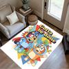Bluey Friends Adventure Floor Rug Office Rug Perfect for Dormitory Dining Room Outdoor Foyer Antislip Carpet Decorate Offices Birthday/Christmas Gift