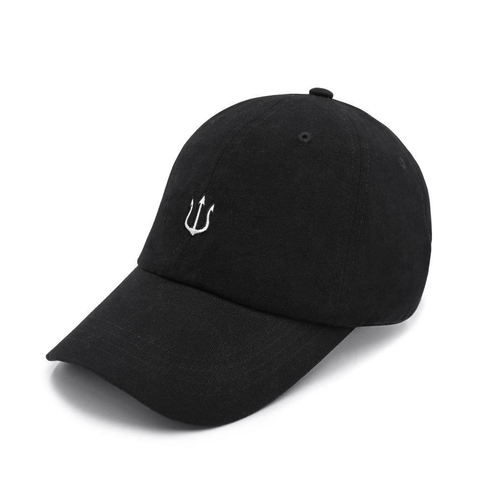 VERUTUM Trident Bio-Washed Black Ball Cap