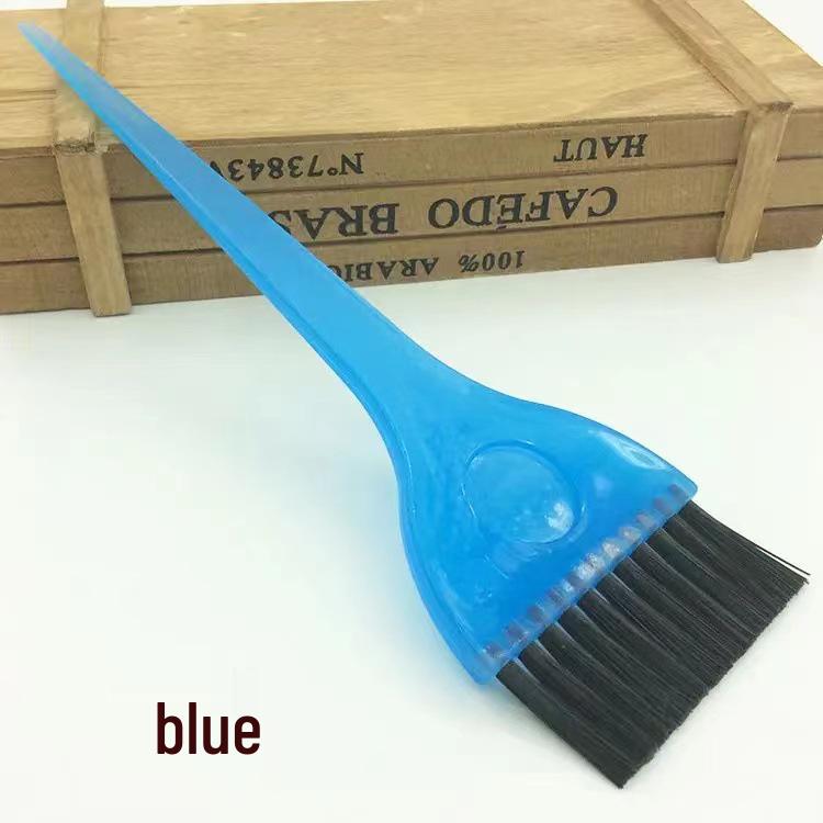 Salon Hair Coloring Brush - Dual Bristle: Firm for Dyeing & Soft for Oil Application.