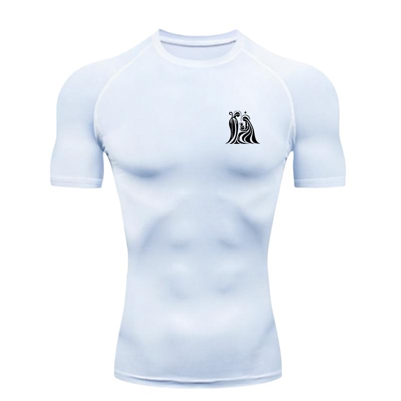 Nativity Scene  Men's Sports T Shirt Training Fitness Gym Jogging Running Compression Shirts Tight Elastic Breathable