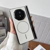 Für Huawei Honor Magic V5 Hülle PU-Leder Scharnier Magnetisches kabelloses Laden Schützen Rückseite Hülle Für Magic V3 V5 Handyhülle