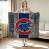 Chicago Cubs Print Flannel Blanket High Quality Warm Comfortable Cover for All Seasons Perfect for Gifts Home Decor