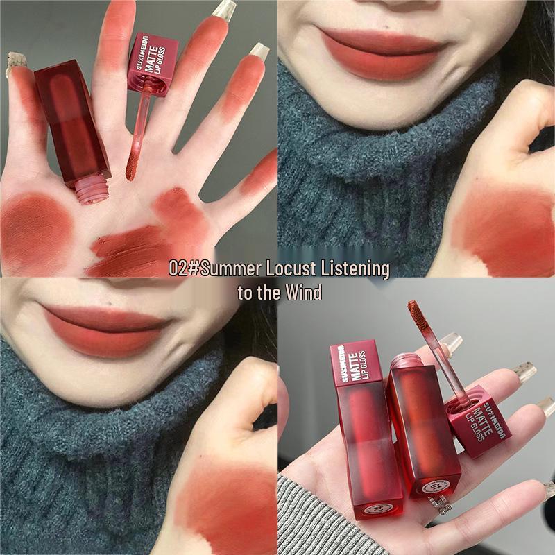 

Suzi Meida Yunrou Стойкий матовый блеск для губ для усиления цвета и отбеливания 3.5g